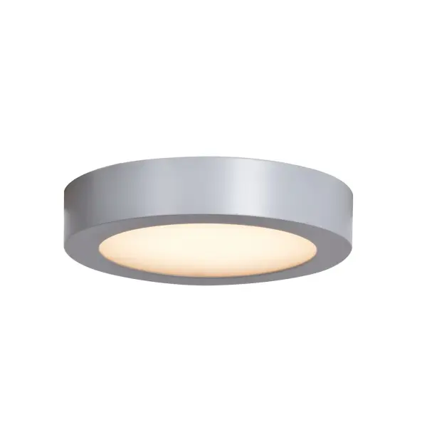 Collection: Strike 2.0 Finish: Silver Glass: Acrylic Lens Width: 7.00" Height: 1.50" Bulbs Included Number of Bulbs: 1 Maximum Wattage: 12.00 W Bulb Type: LED Bulb Base: SSL Light Source: DLED Light Output: 960.00 lm Color Temperature: 3000 K Dimmable Voltage: 120.00 V Material: Steel Safety Listing: ETL Safety Rating: Damp Energy Efficient LED