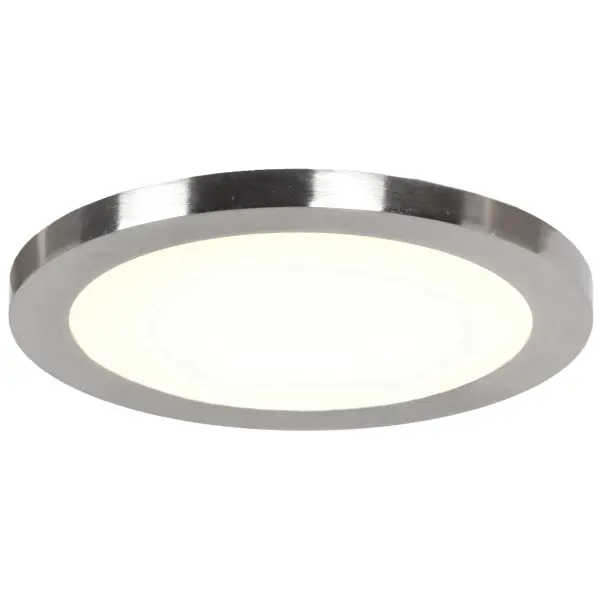 DISC LED Flush Mount in Brushed Steel