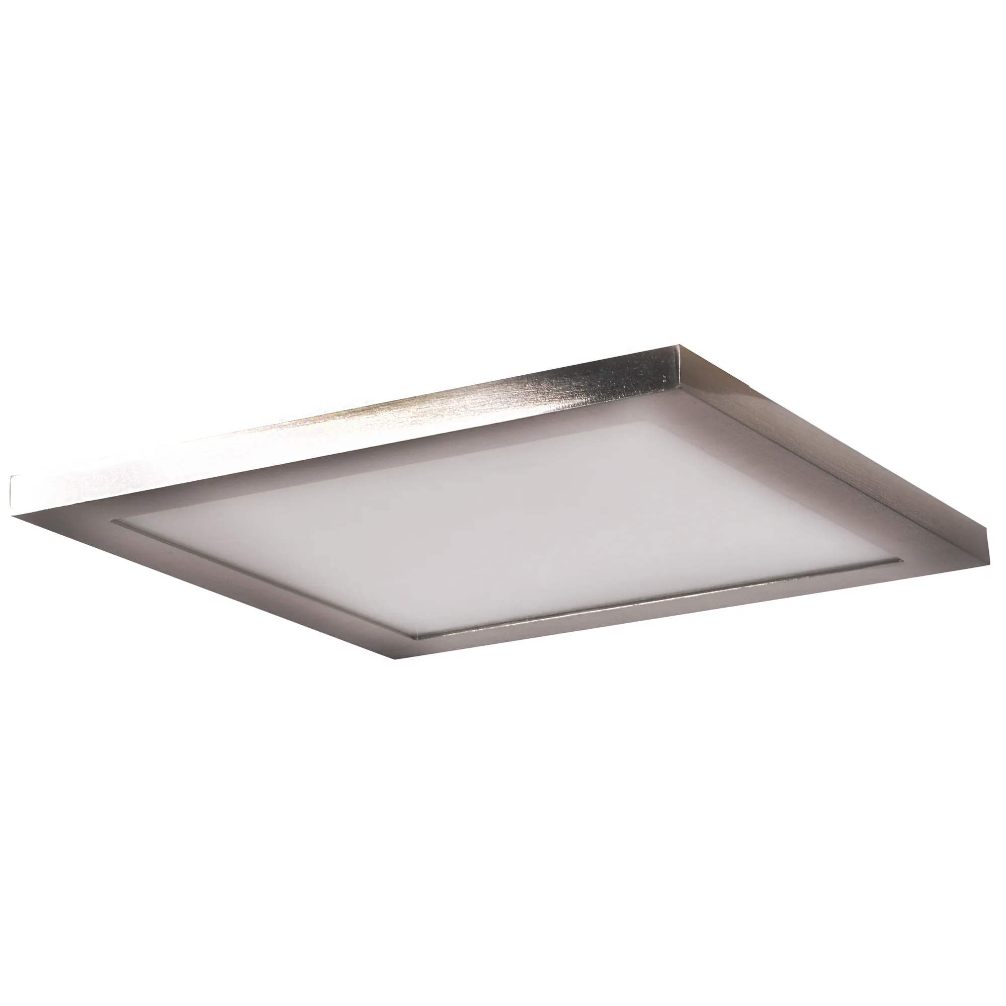 Boxer LED Flush Mount in Brushed Steel