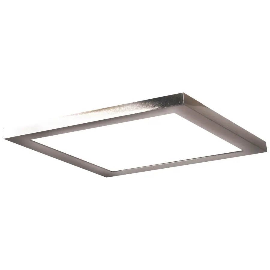 Boxer LED Flush Mount in Brushed Steel