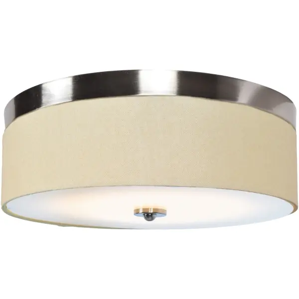 The MIA LED Flush Mount combines contemporary styling with integrated LED technology, delivering 1299 lumens of warm 3000K light. Its low-profile design and brushed steel finish make it ideal for spaces with standard ceiling heights.