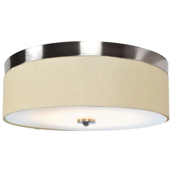 The MIA LED Flush Mount combines contemporary styling with integrated LED technology, delivering 1703 lumens of warm 3000K light. Its low-profile design and brushed steel finish make it ideal for modern spaces with standard ceiling heights.