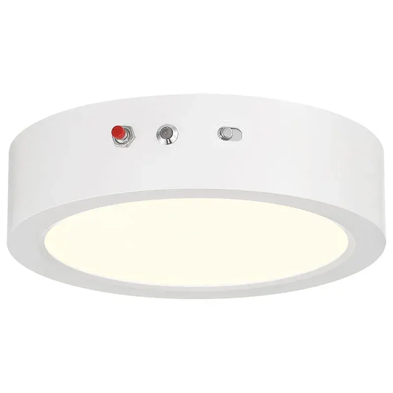 Slim LED Flush Mount with Emergency Battery Backup