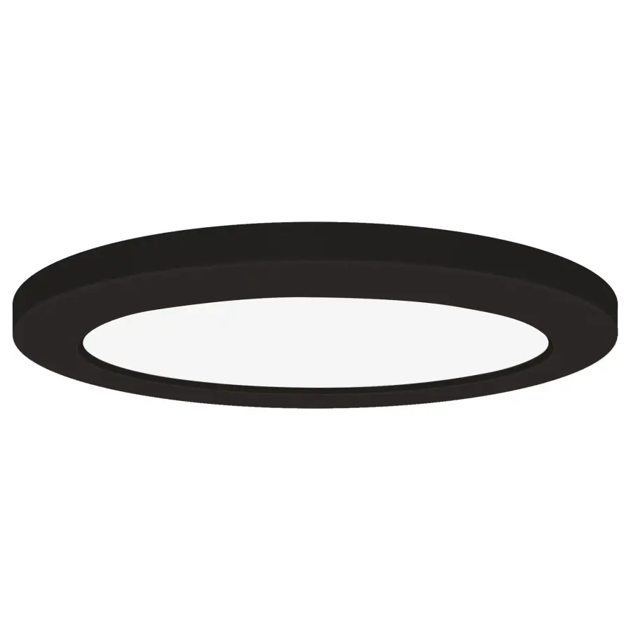 SLIM LED Flush Mount in Black