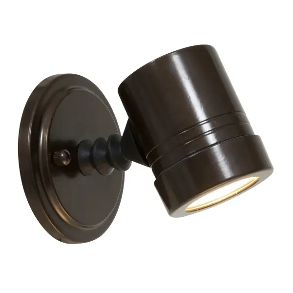 The Myra LED Spotlight delivers focused illumination in a compact bronze finish. With integrated 5W LED technology, this energy-efficient fixture provides precise accent lighting for artwork, architectural features, or task areas.