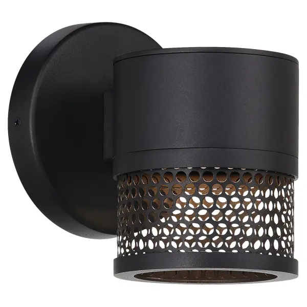 Collection: Ari Grid Finish: Black Glass: Grid Width: 4.75" Height: 5.75" Extension from Wall: 5.75" Canopy: 4.75"x.75" Bulbs Included Number of Bulbs: 1 Maximum Wattage: 8.00 W Bulb Base: SSL Light Source: DLED Light Output: 1000.00 lm Color Temperature: 3000 K Dimmable Voltage: 120.00 V Material: Steel Safety Listing: ETL Safety Rating: Wet Title 24 LED