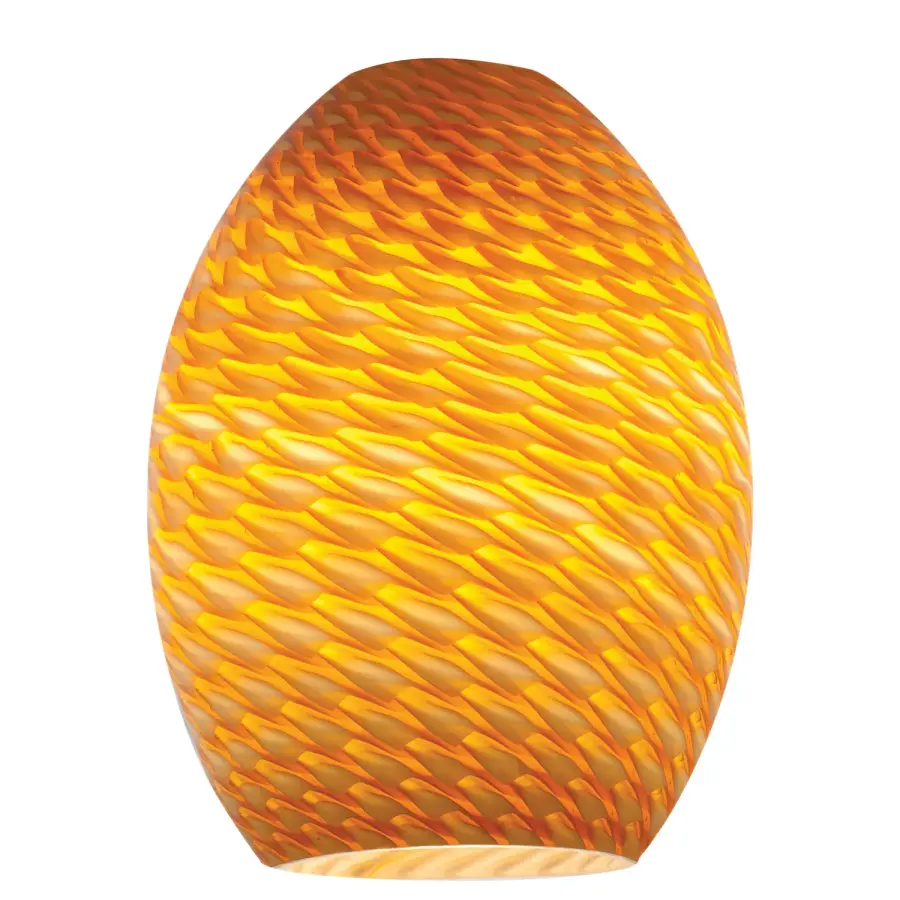 FireBird Pendant Glass Shade in Amber