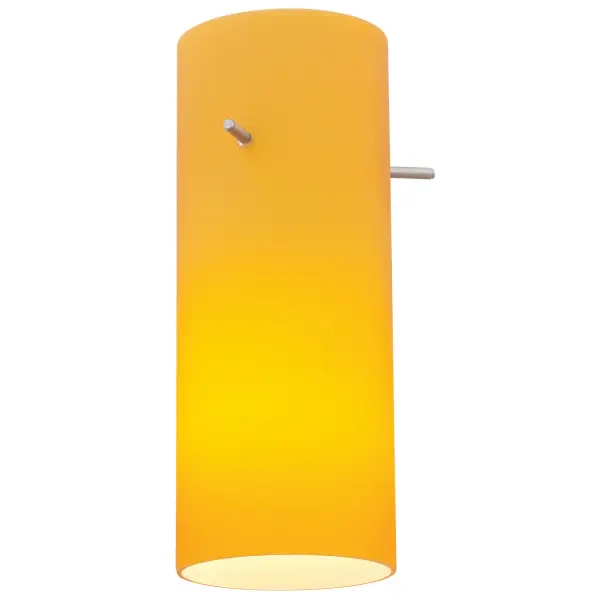 This cylinder-shaped amber glass shade delivers warm, diffused lighting perfect for creating an inviting atmosphere. The classic cylindrical form works seamlessly across traditional and contemporary settings.