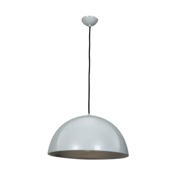 Clean Contemporary Globe Pendant with Glossy White Finish