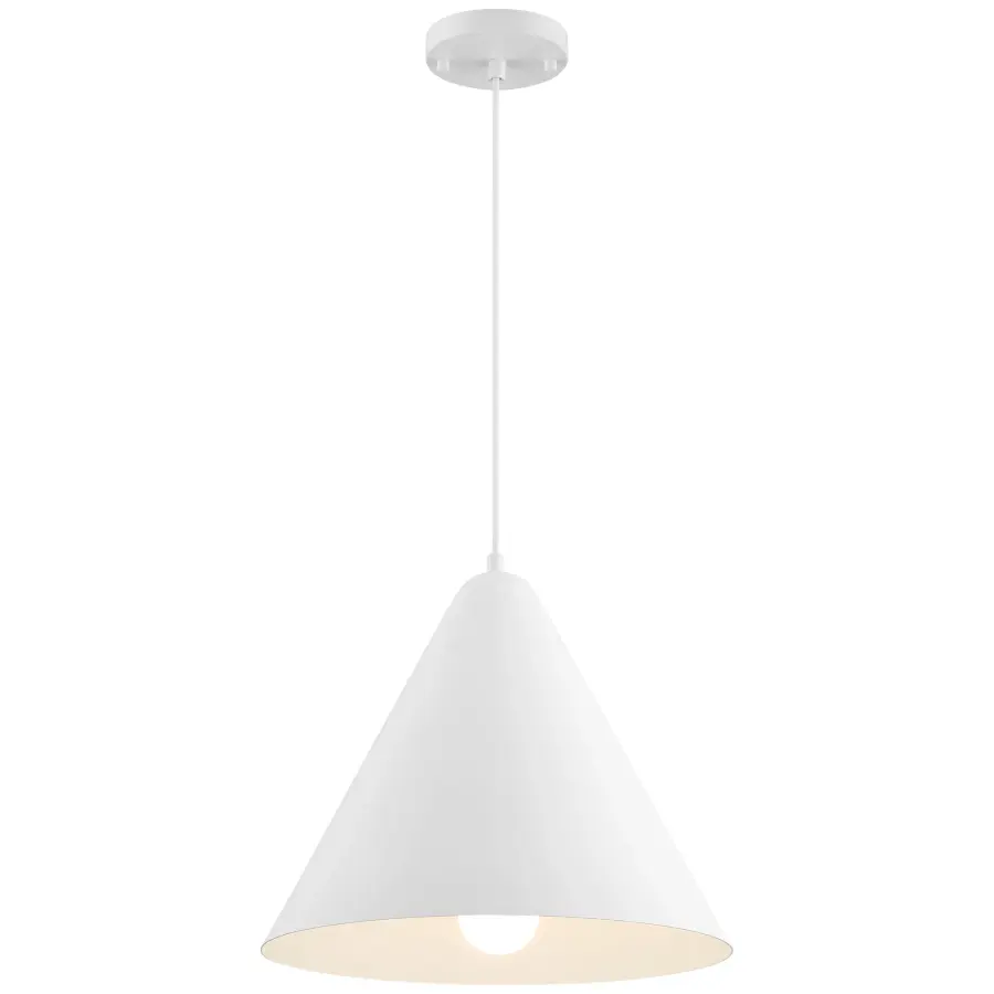 FORD LED Pendant in Matte White