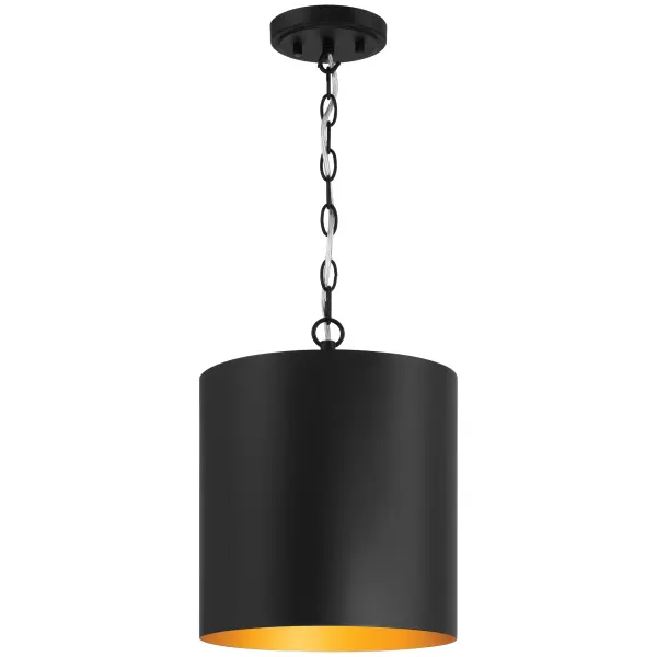 The Knox pendant delivers clean, minimalist style with its matte black finish and simple single-light design. Perfect for task lighting or creating visual interest over smaller spaces.