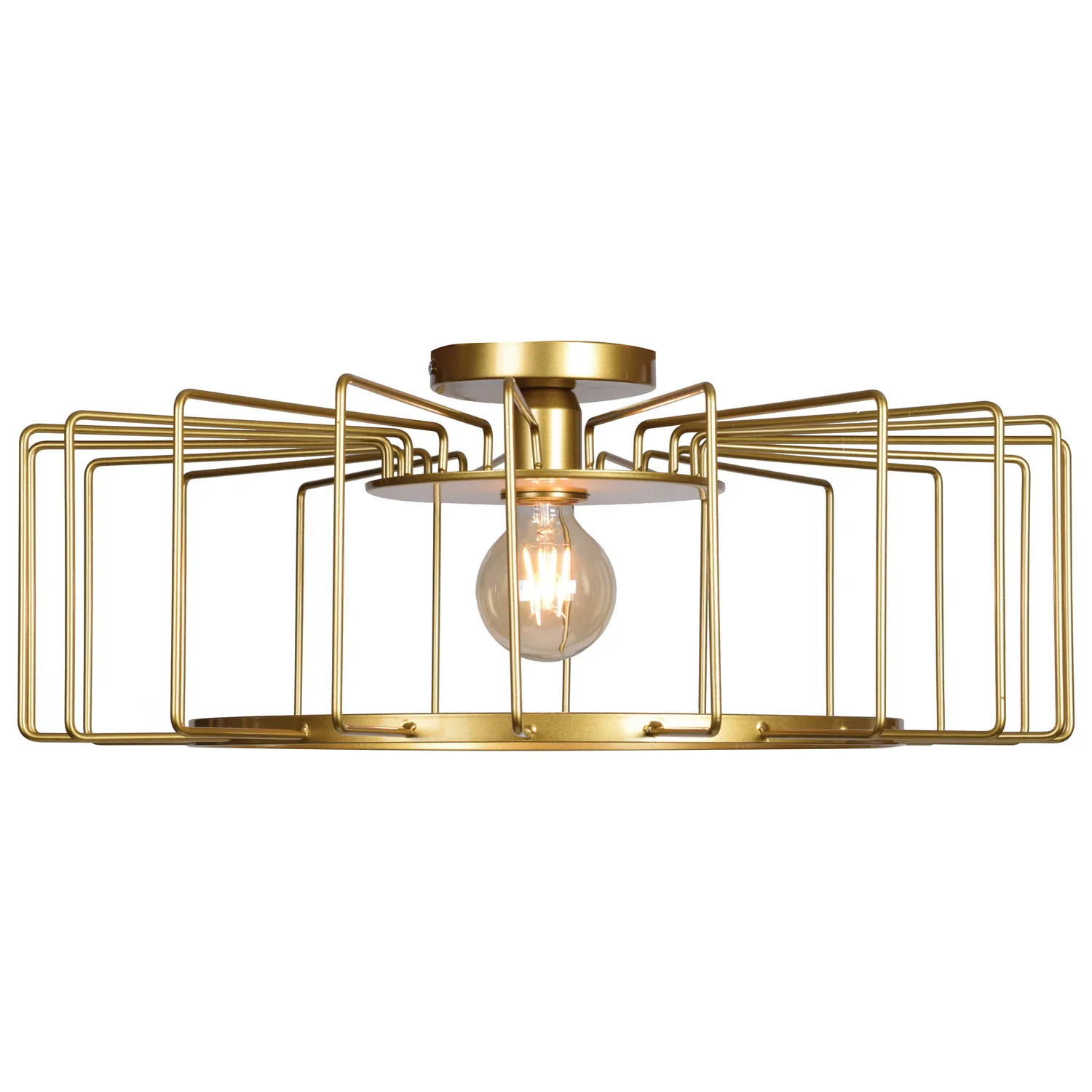 Wired LED Flush Mount in Gold