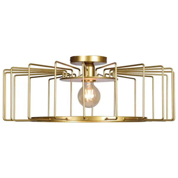 Wired LED Flush Mount in Gold