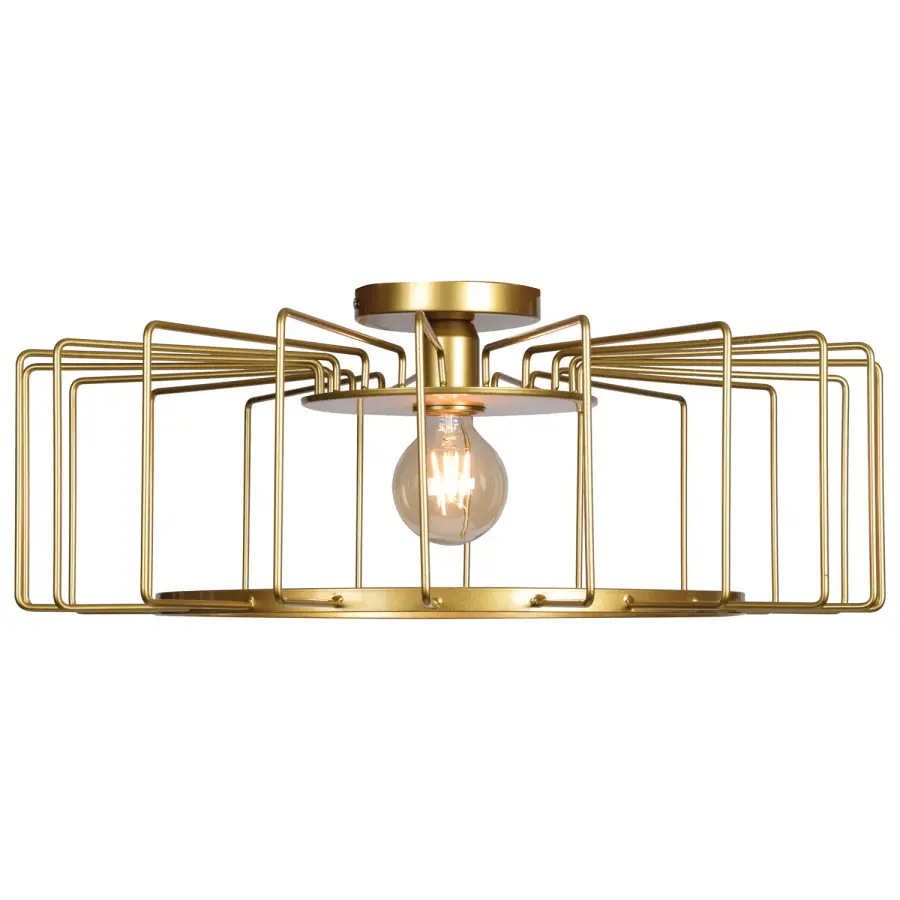 Wired LED Flush Mount in Gold