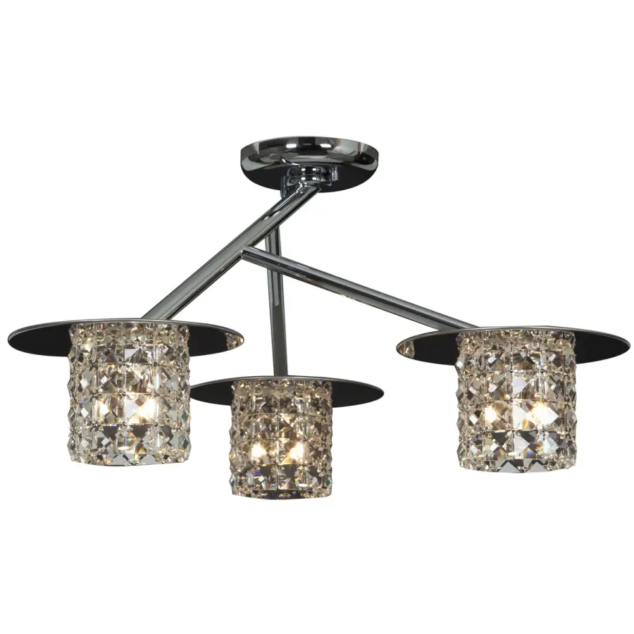 Prizm LED Semi Flush Mount in Chrome
