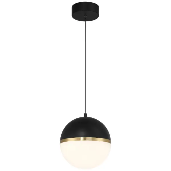 The Unity LED Pendant combines energy-efficient integrated LED technology with a striking black and antique brushed brass finish. Perfect for contemporary spaces, it delivers 1100 lumens of warm 3000K light with excellent color rendering.