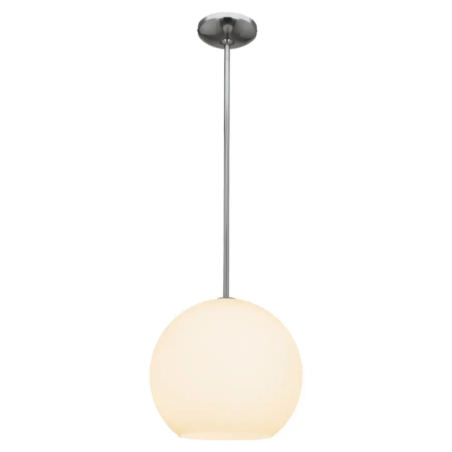 Nitrogen Brushed Steel Pendant Light