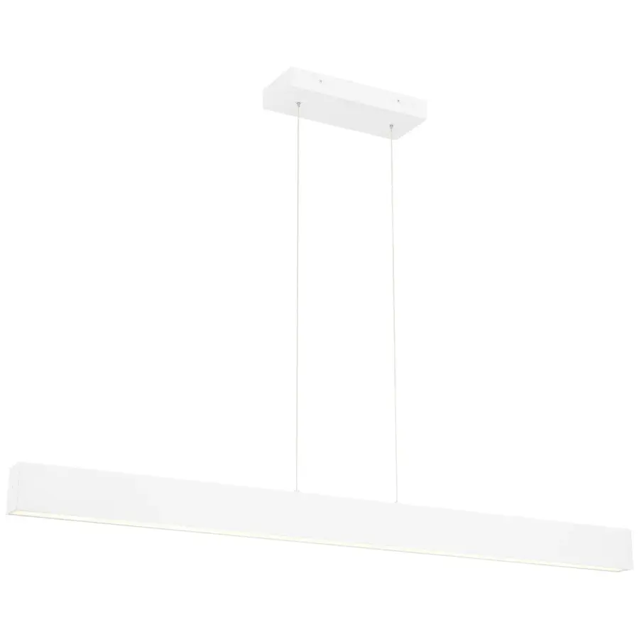 Form LED Linear Pendant in Matte White