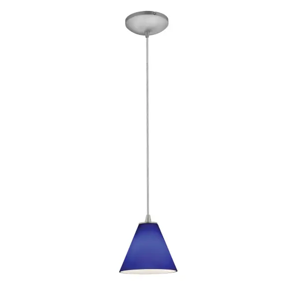 Martini LED Pendant in Brushed Steel