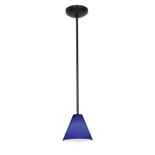 The Martini LED Pendant offers energy-efficient integrated lighting in a compact 6.5-inch profile. Its oil rubbed bronze finish brings warmth and sophistication to smaller spaces requiring focused illumination.