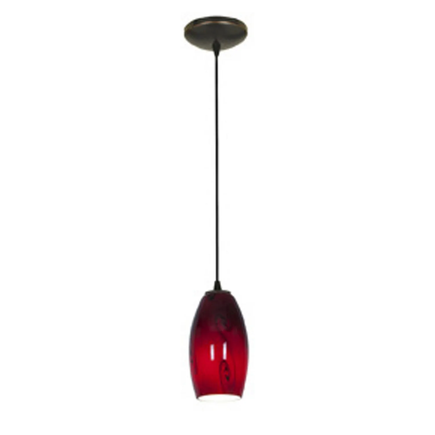 Merlot One Light Pendant in Oil Rubbed Bronze