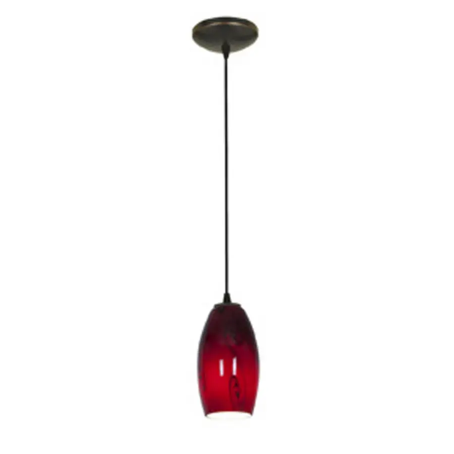 Merlot One Light Pendant in Oil Rubbed Bronze