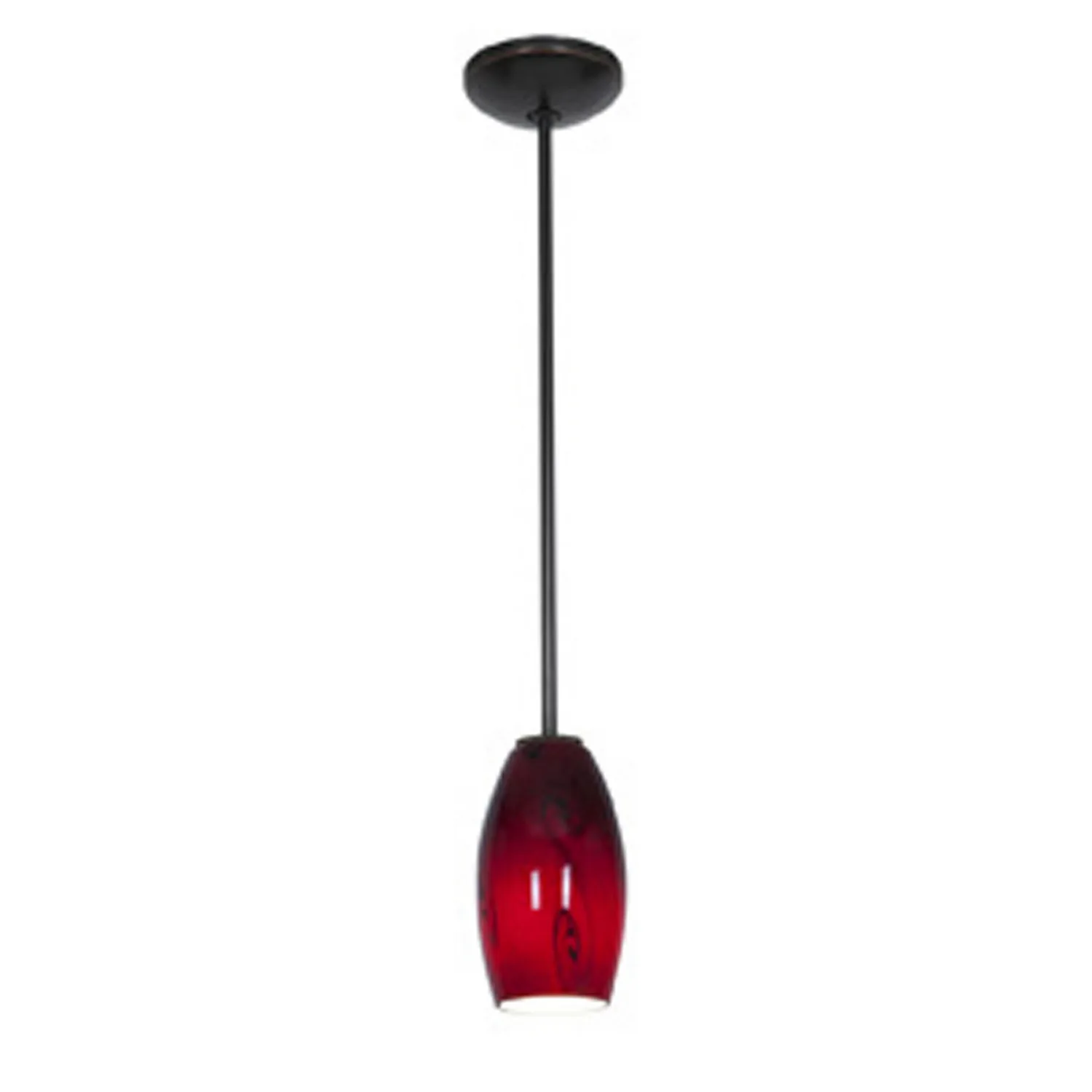 Merlot One Light Pendant in Oil Rubbed Bronze