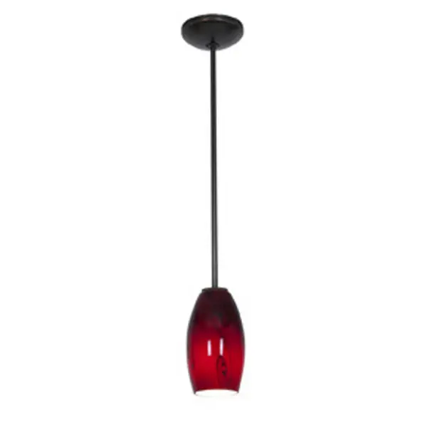 Merlot One Light Pendant in Oil Rubbed Bronze