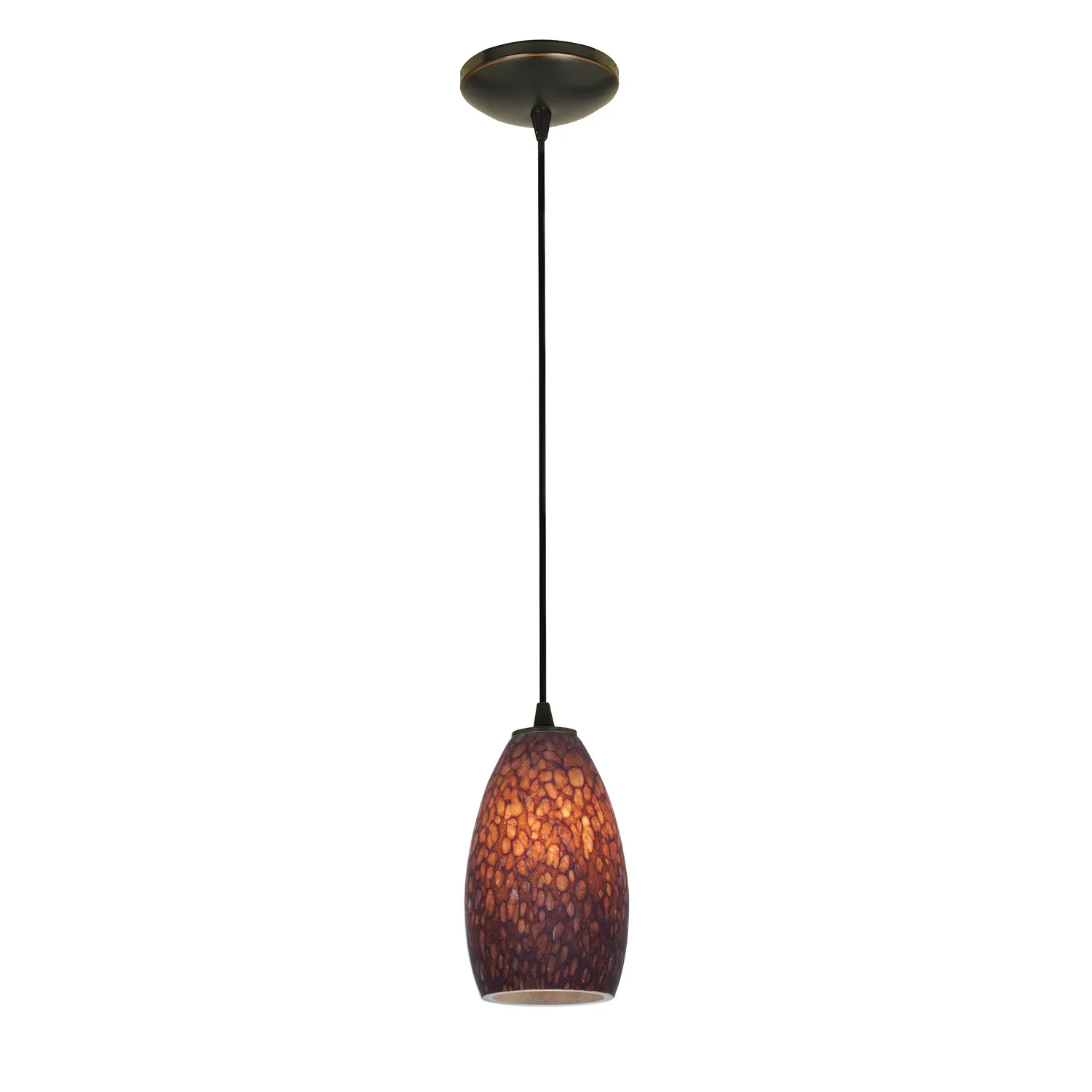 Champagne LED Pendant in Oil Rubbed Bronze