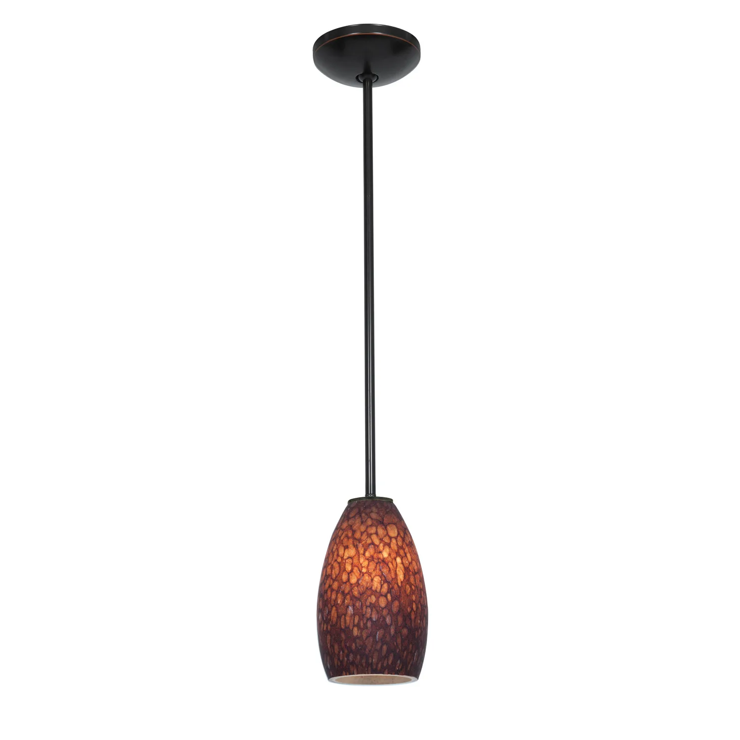 Champagne LED Pendant in Oil Rubbed Bronze