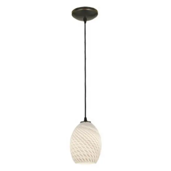 Brandy FireBird One Light Pendant in Oil Rubbed Bronze