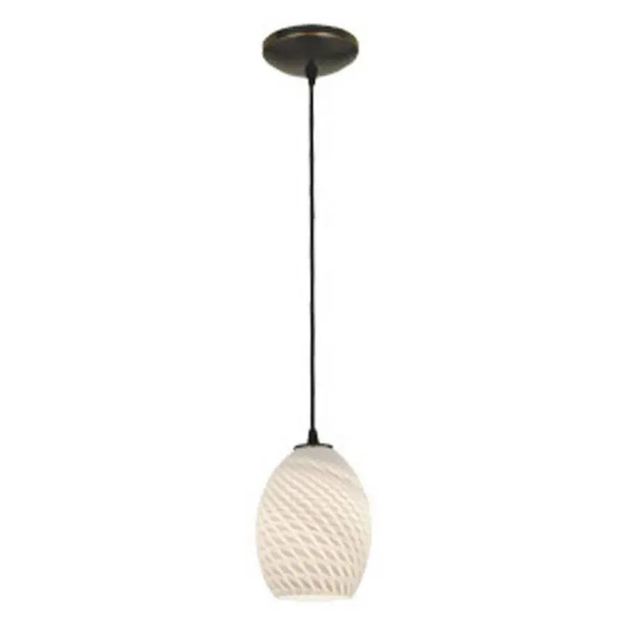 Brandy FireBird One Light Pendant in Oil Rubbed Bronze