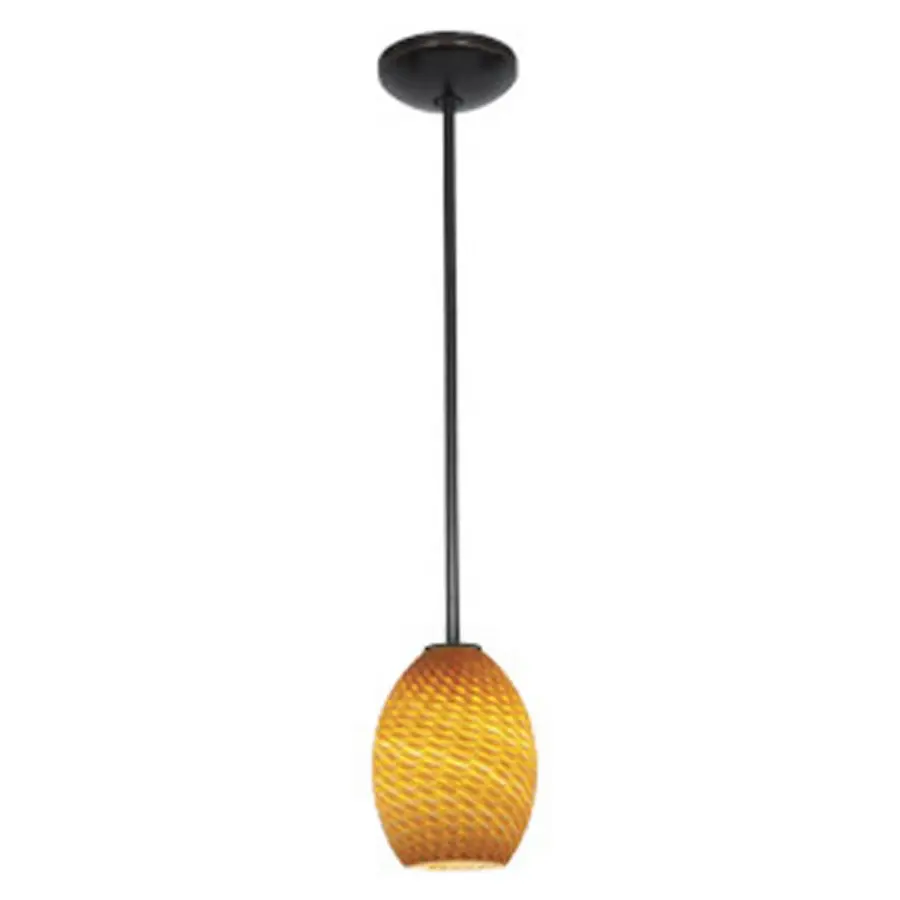 Brandy FireBird One Light Pendant in Oil Rubbed Bronze