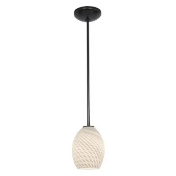 Brandy FireBird One Light Pendant in Oil Rubbed Bronze