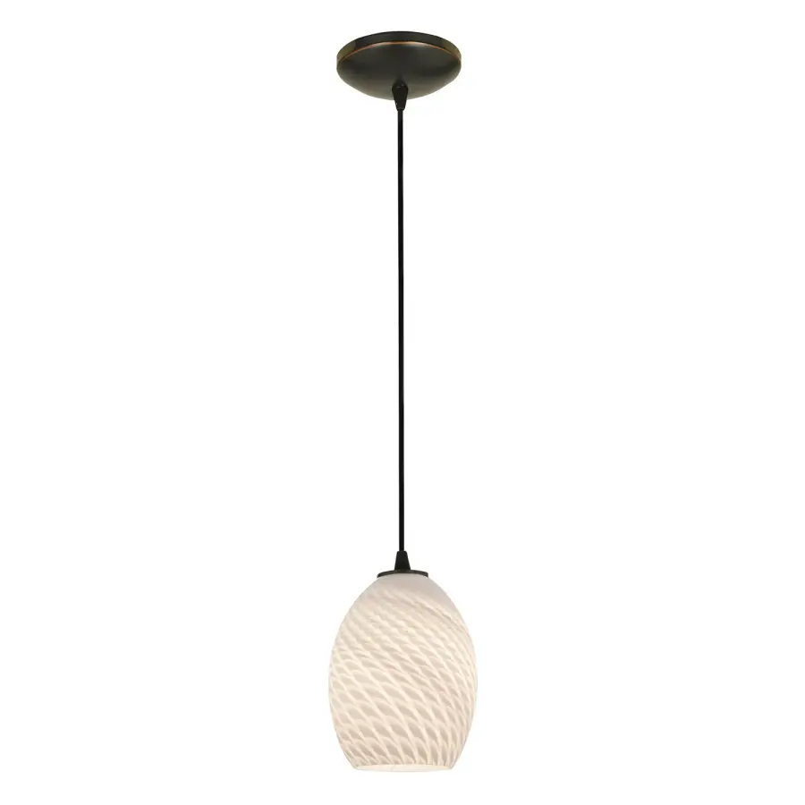 Brandy FireBird LED Pendant in Oil Rubbed Bronze