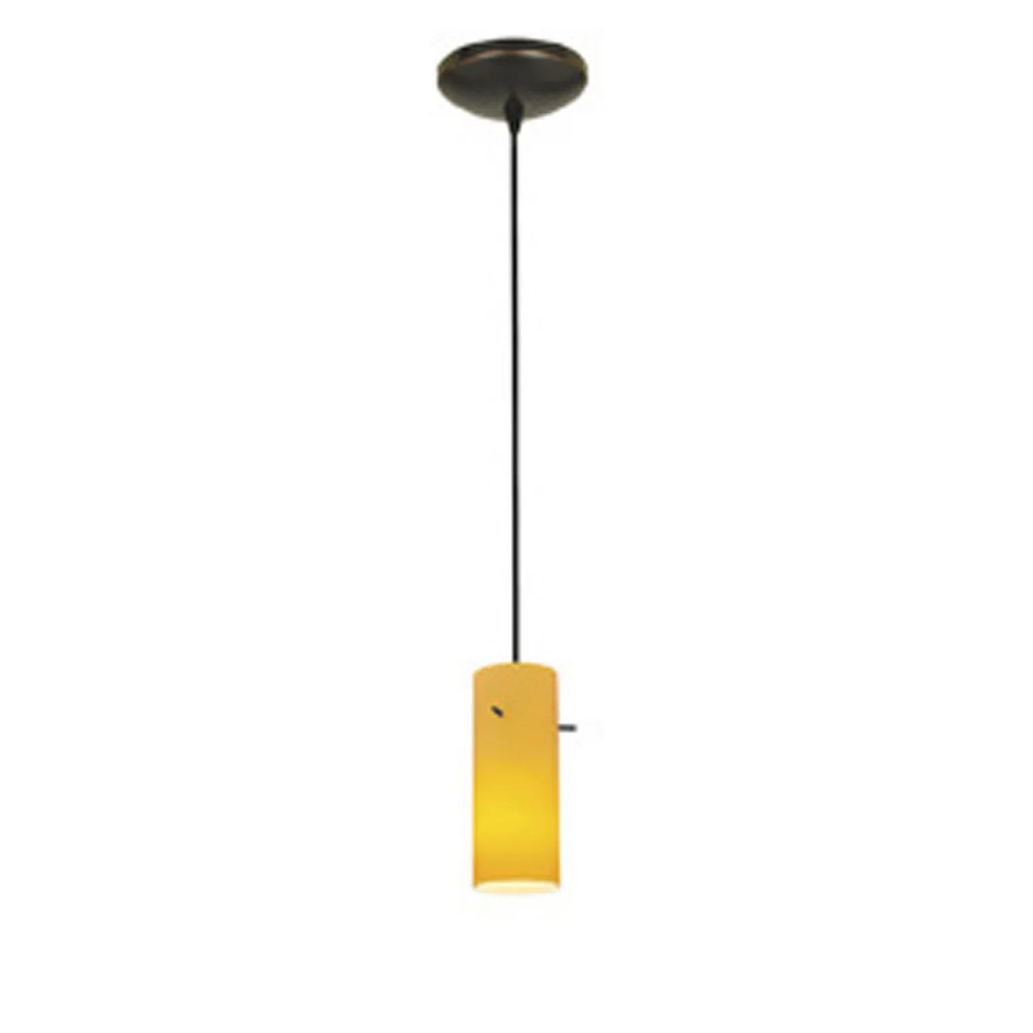 Cylinder One Light Pendant in Oil Rubbed Bronze