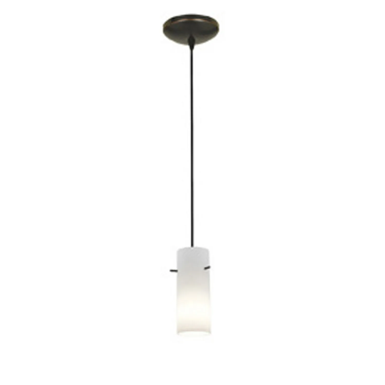 Cylinder One Light Pendant in Oil Rubbed Bronze