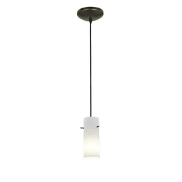 Cylinder One Light Pendant in Oil Rubbed Bronze