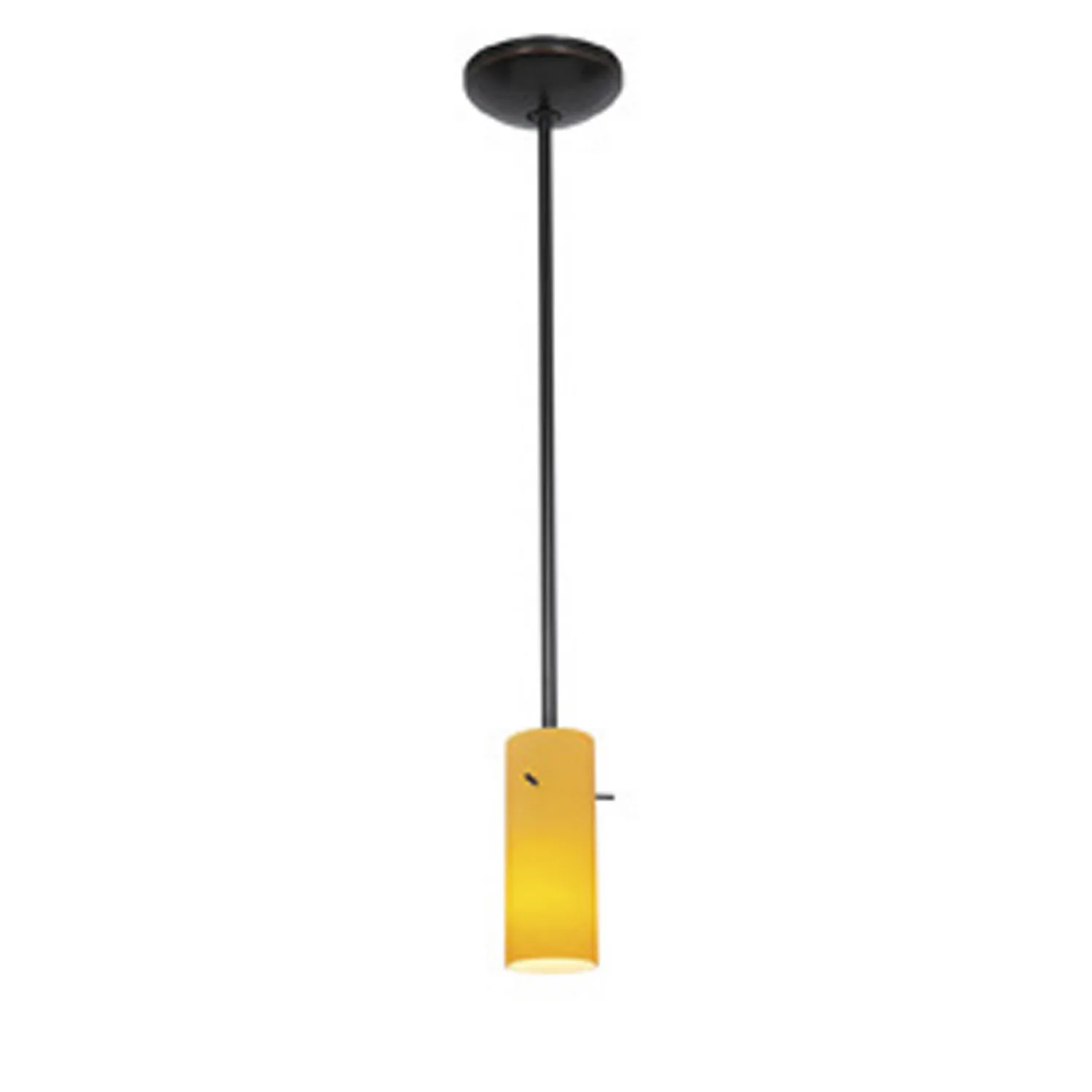 Cylinder One Light Pendant in Oil Rubbed Bronze