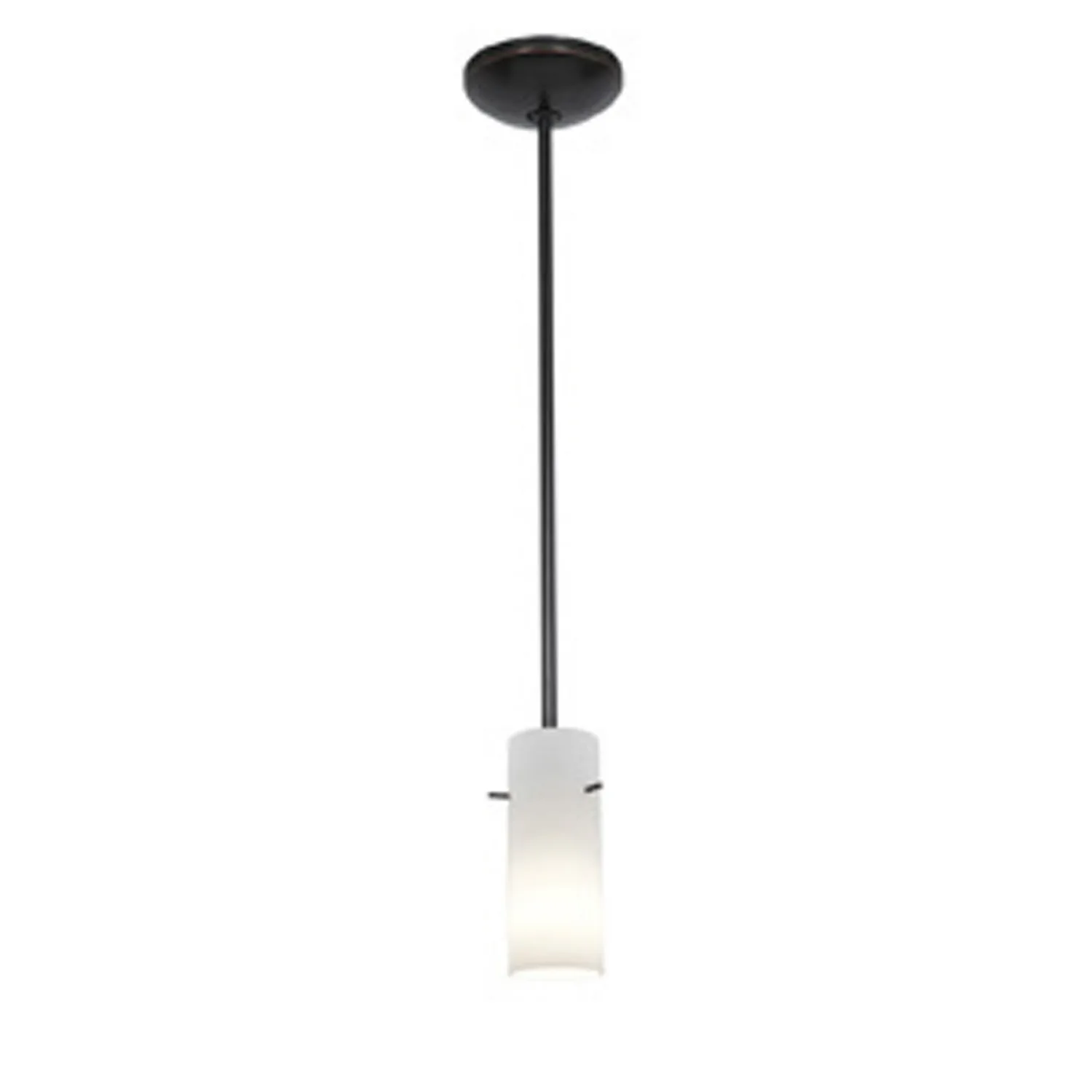 Cylinder One Light Pendant in Oil Rubbed Bronze