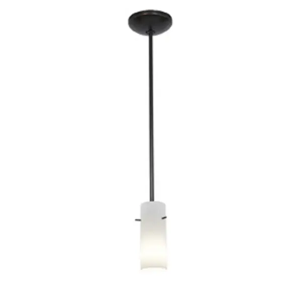 Cylinder One Light Pendant in Oil Rubbed Bronze