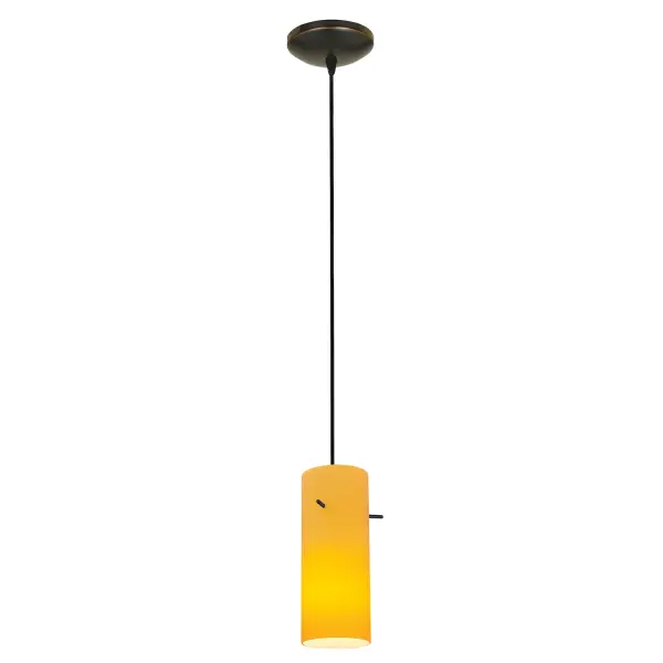 The Cylinder LED Pendant combines energy-efficient integrated LED technology with a timeless oil rubbed bronze finish. Its compact 10-inch height makes it ideal for smaller spaces or grouped installations.
