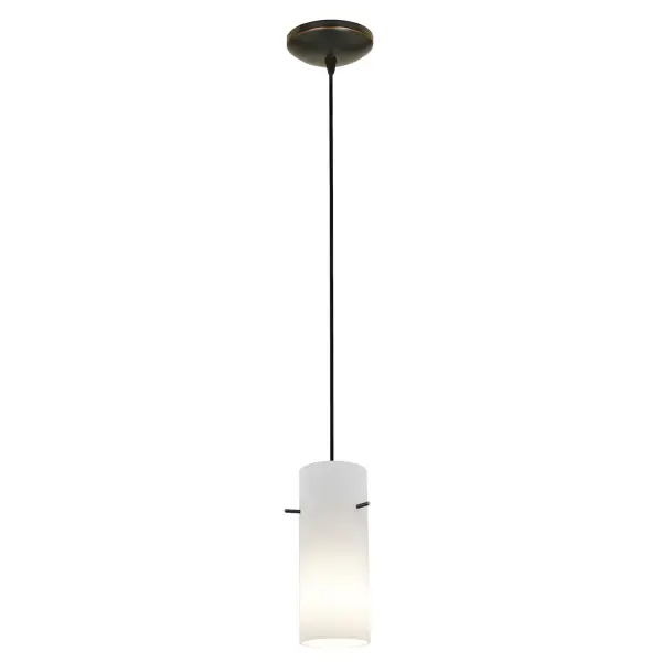 The Cylinder LED Pendant combines energy-efficient integrated LED technology with a timeless oil rubbed bronze finish. Its compact 10-inch height makes it ideal for smaller spaces or multiples in a row.