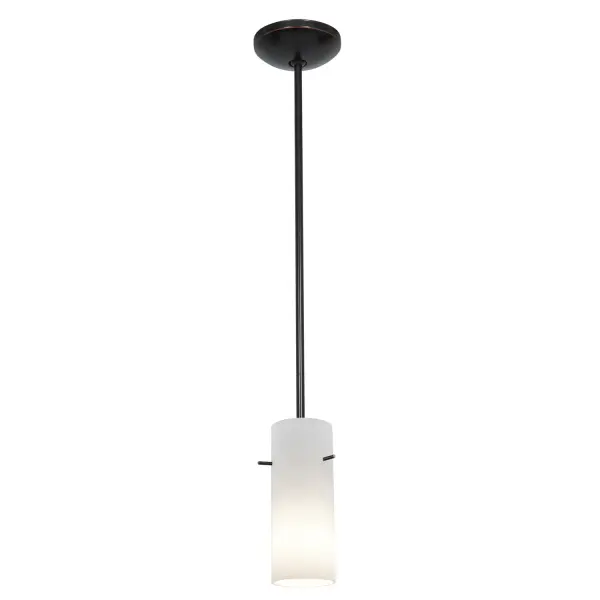 The Cylinder LED Pendant combines energy-efficient integrated LED technology with a timeless oil rubbed bronze finish. Its compact 10-inch height makes it perfect for smaller spaces or clustered installations.