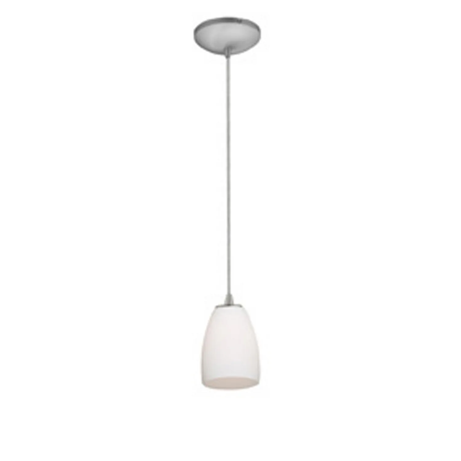 Sherry One Light Pendant in Brushed Steel