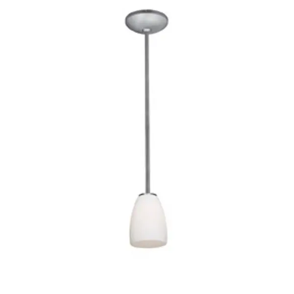 Sherry One Light Pendant in Brushed Steel
