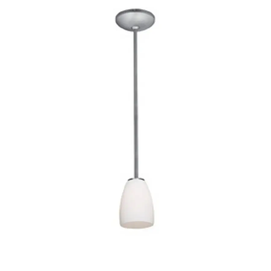 Sherry One Light Pendant in Brushed Steel