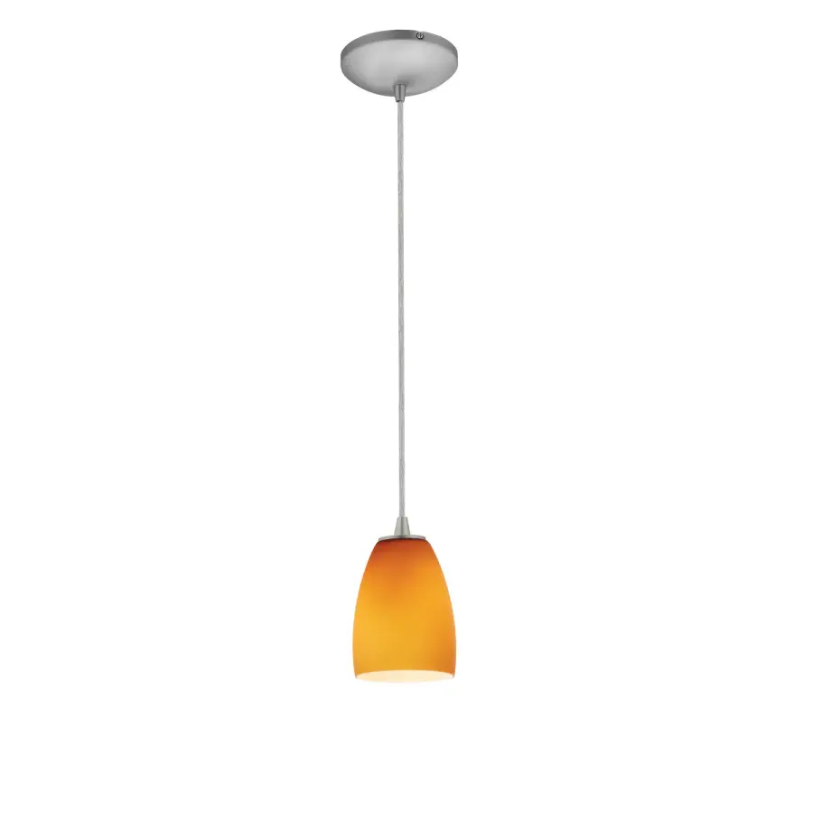 Sherry LED Pendant in Brushed Steel