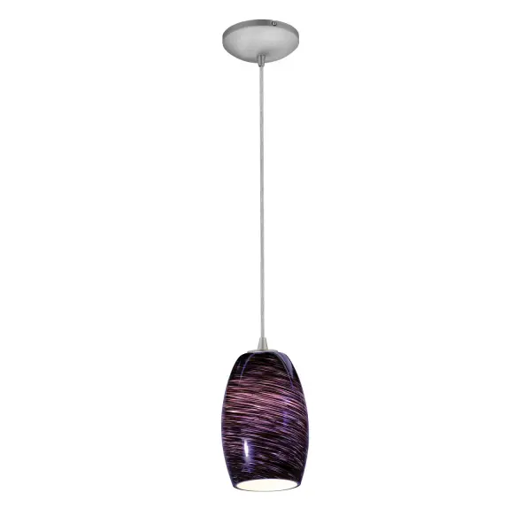 The Chianti LED Pendant offers a sleek brushed steel finish with integrated LED technology in a compact 7.25" profile. Perfect for task lighting or accent applications in smaller spaces.