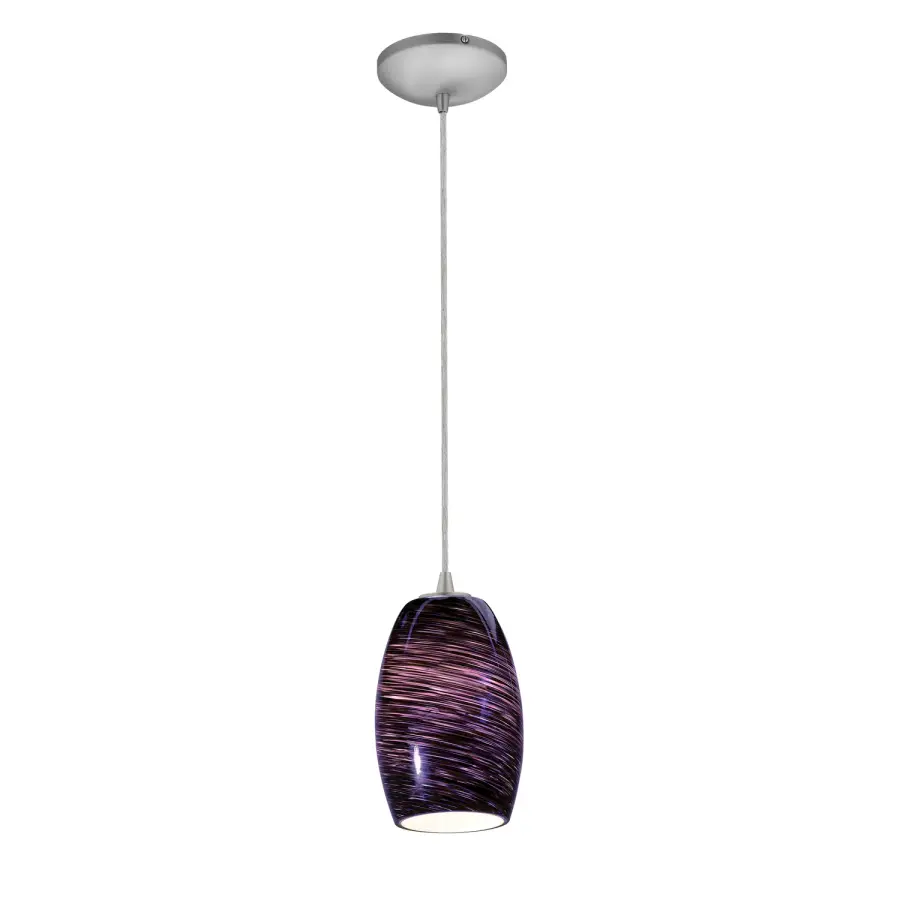 Chianti LED Pendant in Brushed Steel